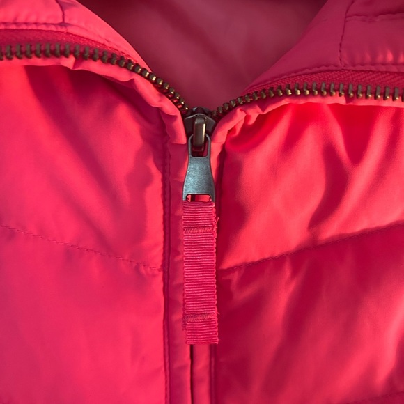 Faux Fur Collar Pink Down Puffer Vest - Picture 9 of 10